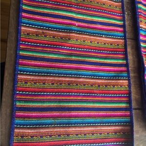 Colorful Striped Peruvian table placemats set of 4